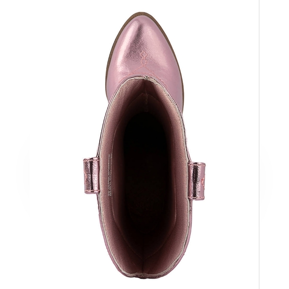 TRUE CRAFT Metalic Pink Western Boots, 8M, NIB - Picture 6 of 16